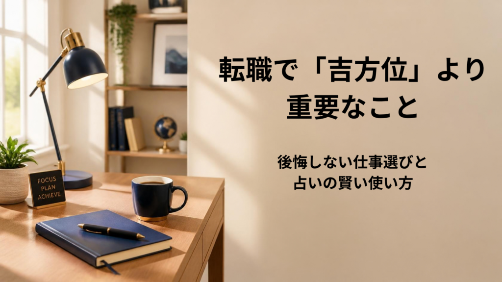 転職における吉凶方位と仕事適性の優先順位を解説するアイキャッチ画像