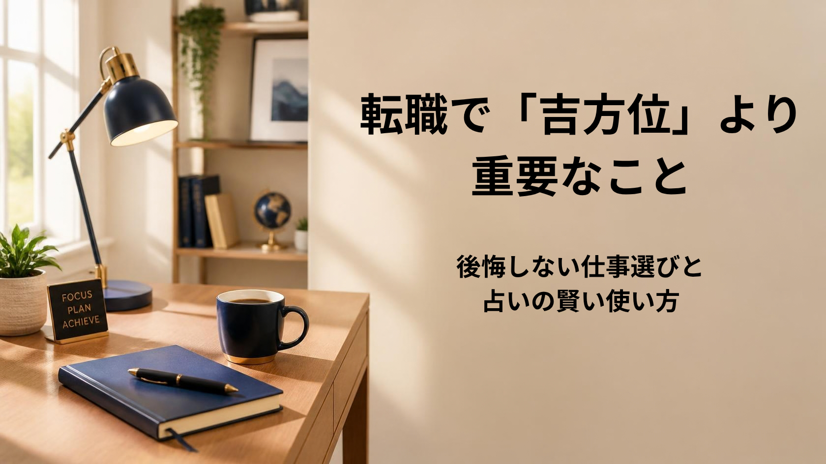 転職における吉凶方位と仕事適性の優先順位を解説するアイキャッチ画像