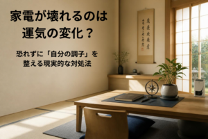 家電が壊れる理由と運気の変化を解説するアイキャッチ画像