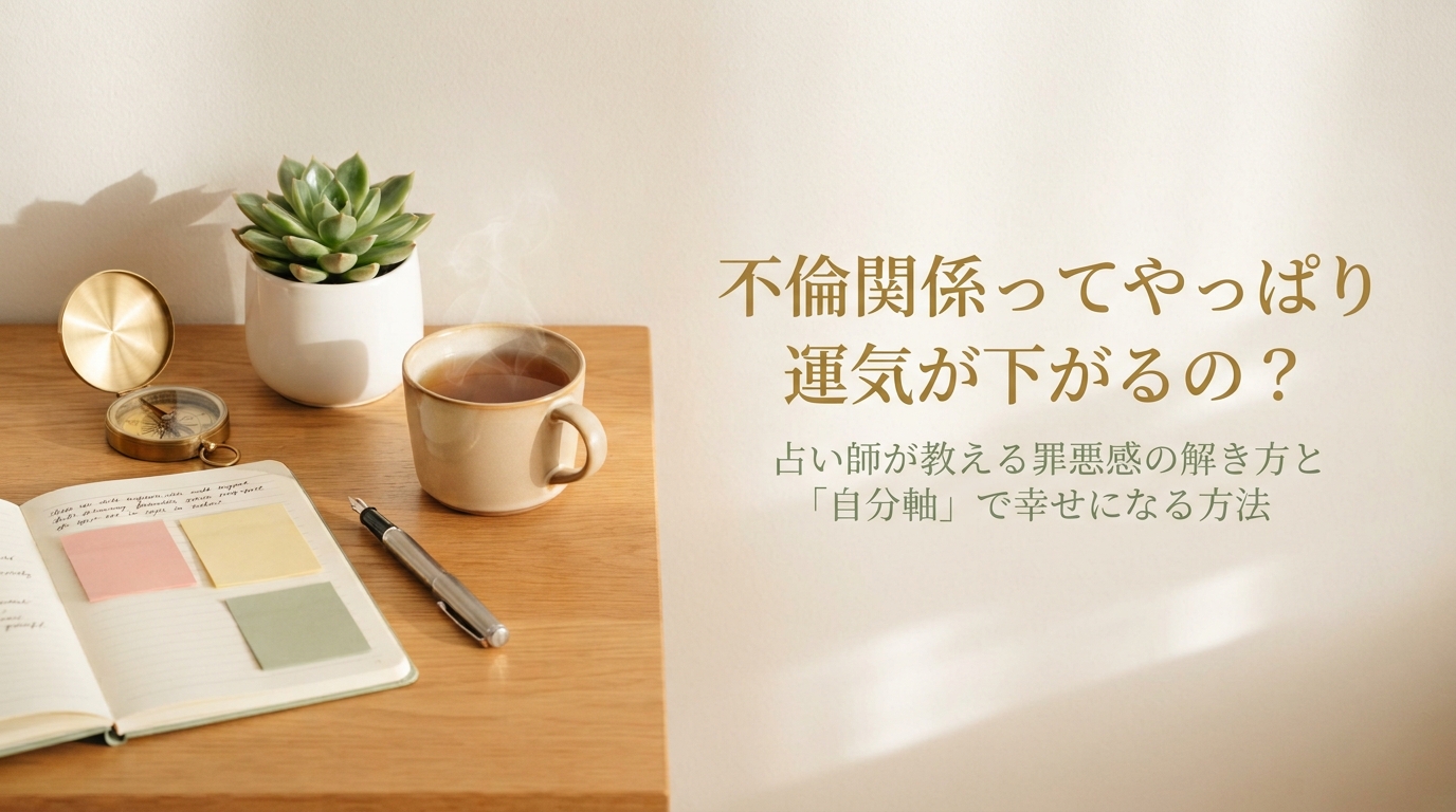 不倫が運気に与える影響と罪悪感を解消して自分の幸せを取り戻す方法を解説するアイキャッチ画像