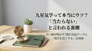 九星気学がウソと言われる理由とプロの現場データから見る正しい活用法を解説するアイキャッチ画像