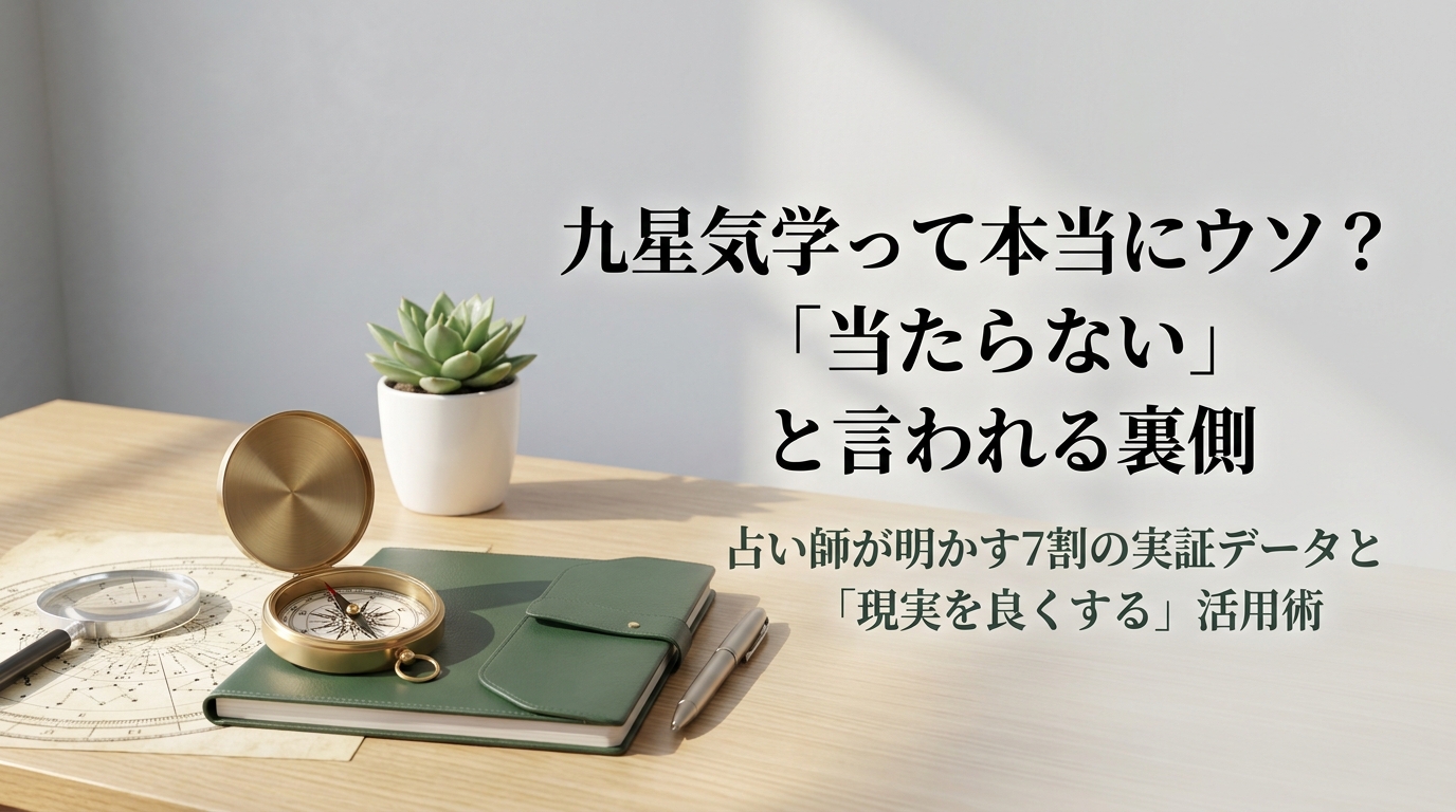 九星気学がウソと言われる理由とプロの現場データから見る正しい活用法を解説するアイキャッチ画像